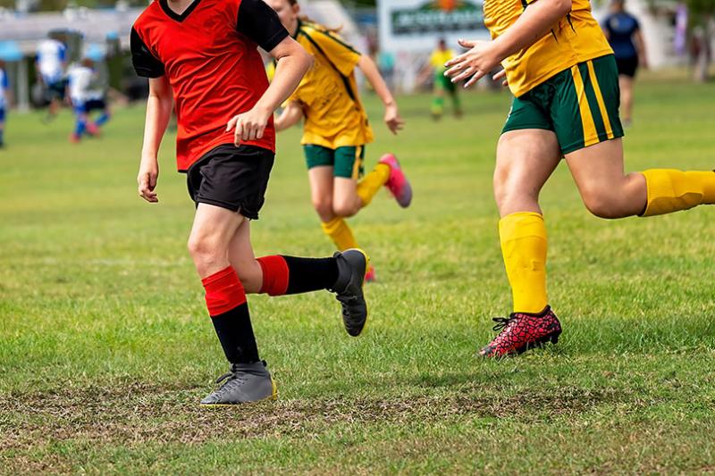 Children playing sport