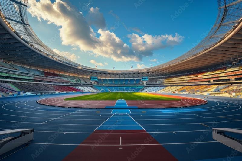 Inside of a stadium