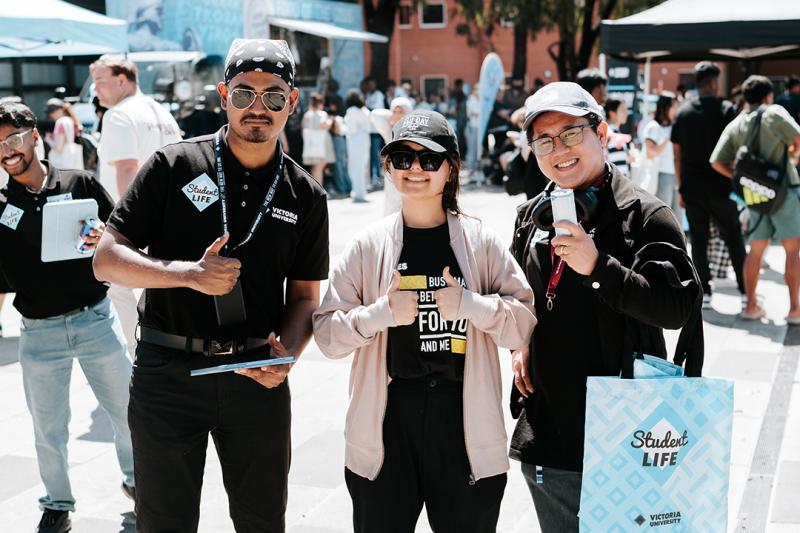 Students attending Werribee campus Ofest
